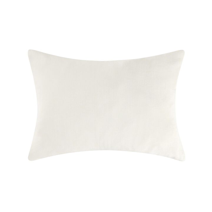 Paula Standard Pillow Sham, Ivory Extra Soft Stone Washed Hemp, 20x26 - Benzara
