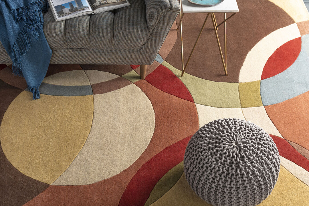 Forum FM-7210 8' x 10' Kidney Beige Rug