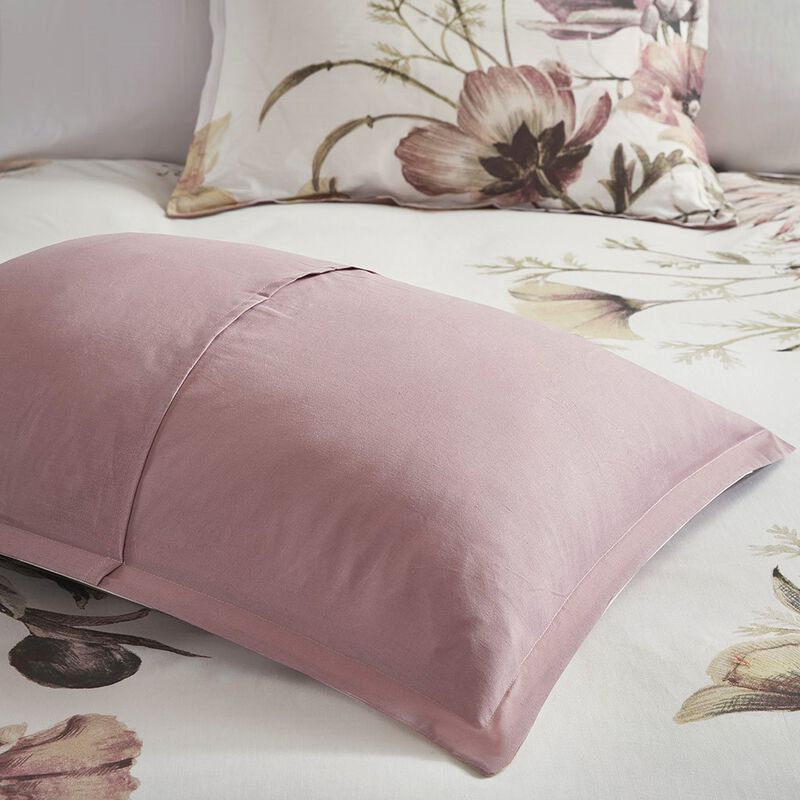 Gracie Mills Kyrie 3-Piece Cotton Printed Duvet Cover Set
