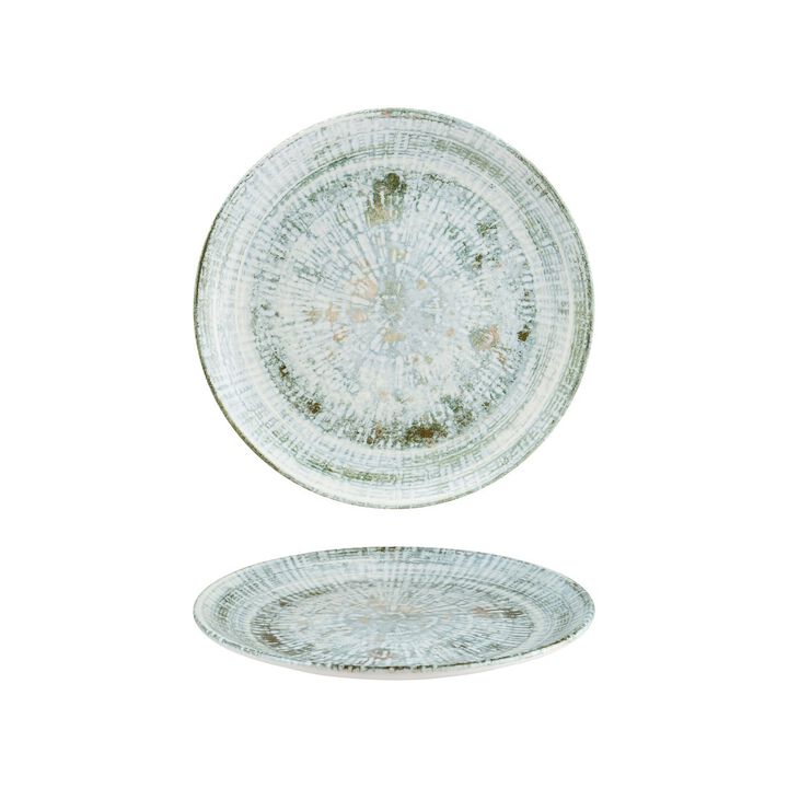 Odette dia.10.5" Round Decorated Porcelain Plate (Set of 4)