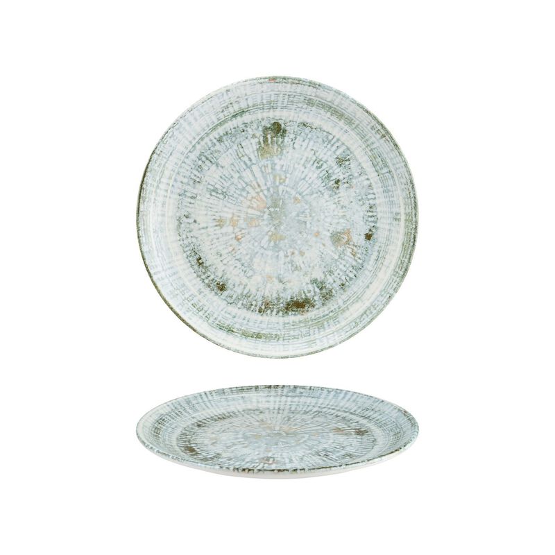 Odette dia.10.5" Round Decorated Porcelain Plate (Set of 4)