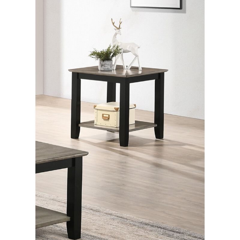 Simple Modern Look Wooden 1 Piece End Table Living Room Sofa Side Table Solid Rubberwood