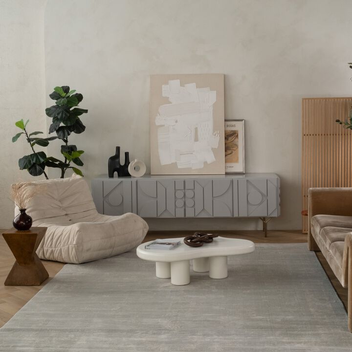 Havana Transitional Modern Grey Beige Indoor Area Rug