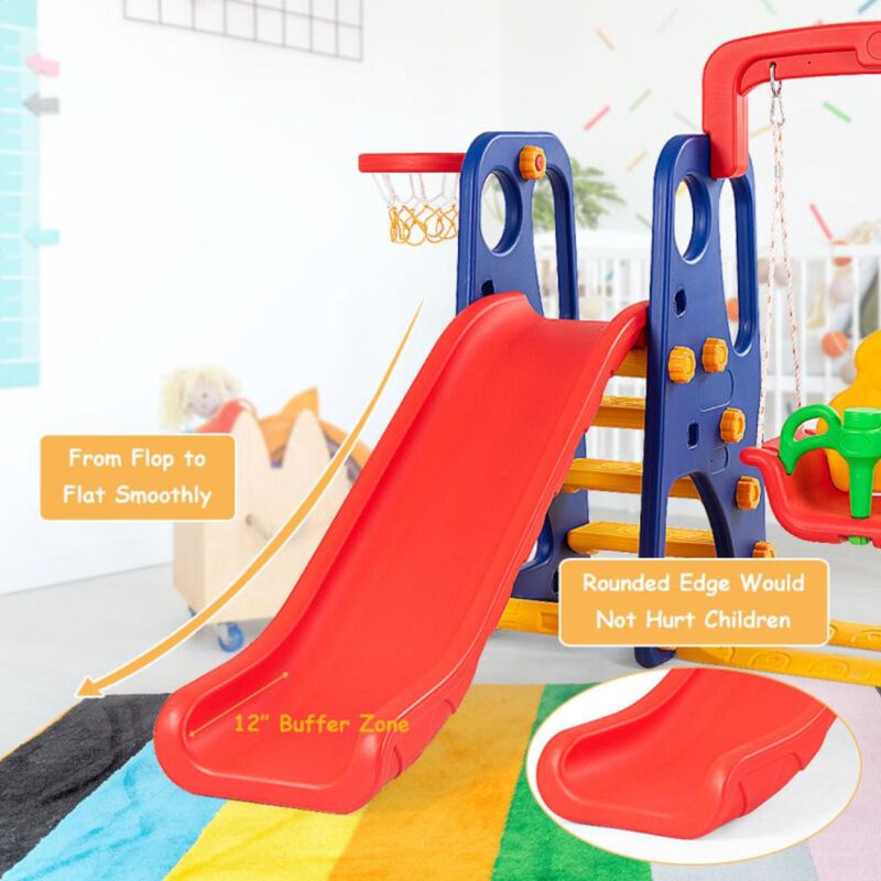 Hivvago 3-in-1 Junior Children Climber Slide Playset