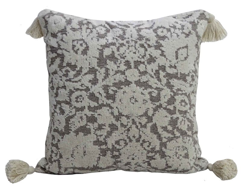 20" x 20" Throw Pillow with Tassels
