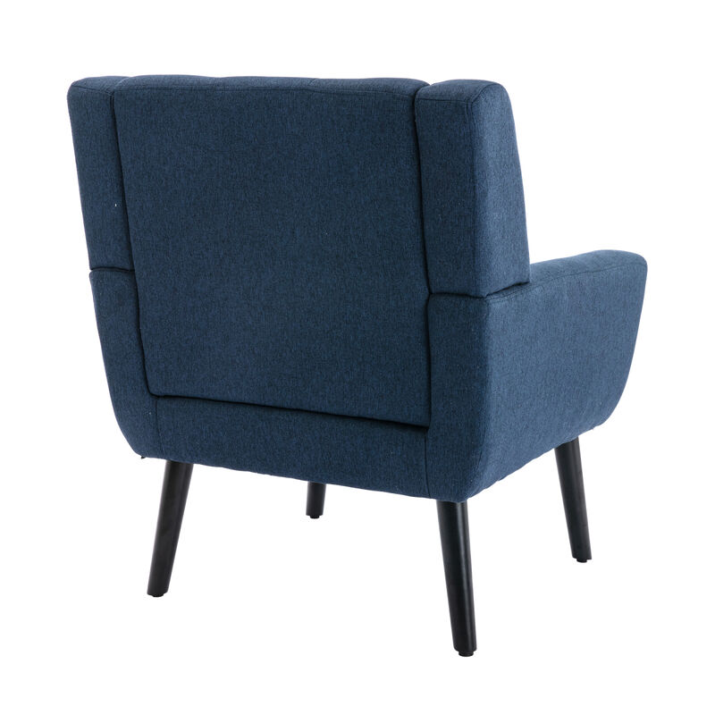 Modern Soft Linen Material Ergonomics Accent Chair Living Room Chair Bedroom Chair Home Chair
