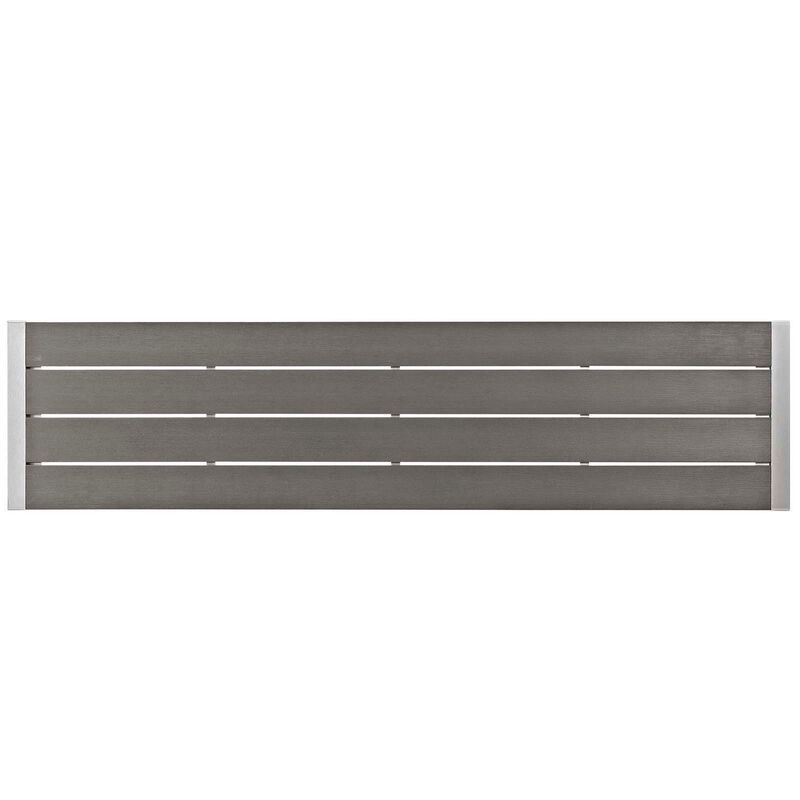 Shore 3 Piece Outdoor Patio Aluminum Dining Set-Benzara