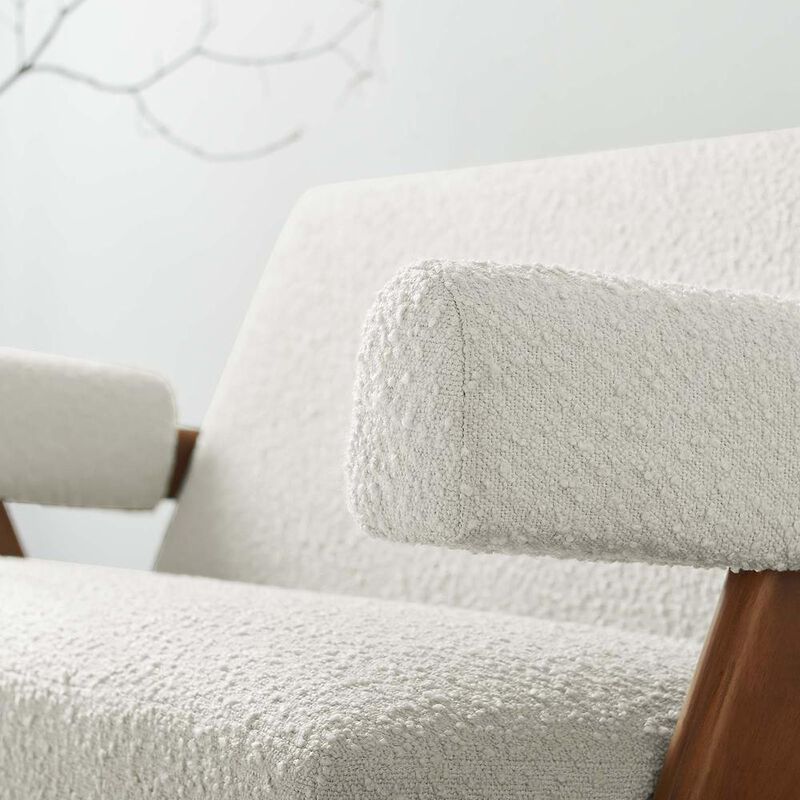 Modway Lyra Boucle Fabric Loveseat