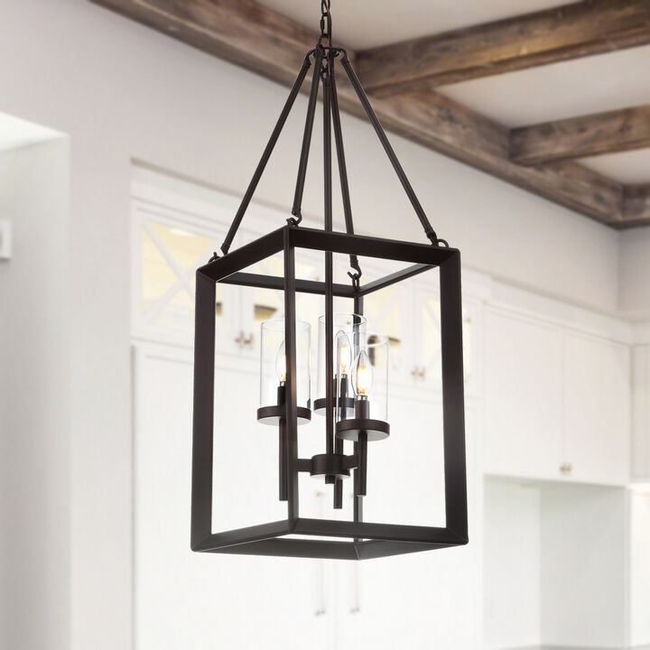 Anna 3-light Metal/Glass LED Pendant