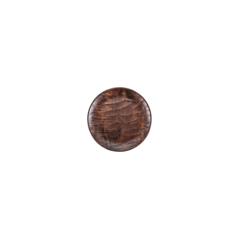 Turgla Composite dia.6.75" Round Brown Composite Plate (Set of 4)