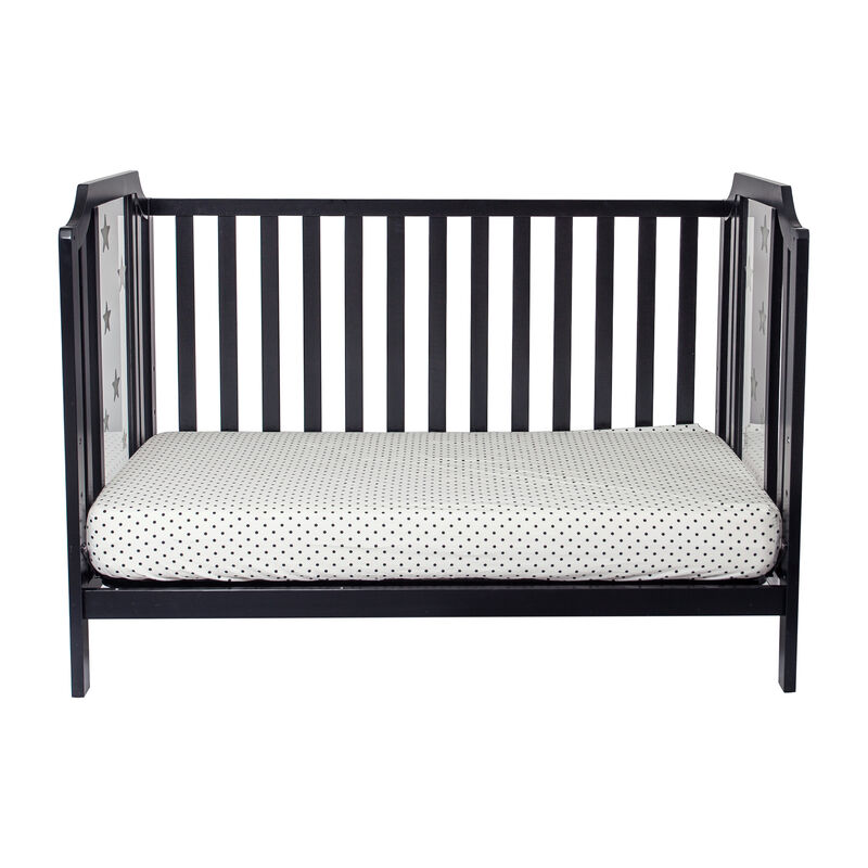 Suite Bebe Celeste Acrylic 3-in-1 Convertible Island Crib Black