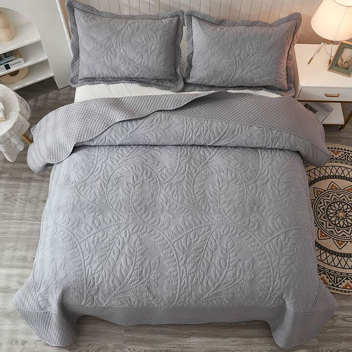 MarCielo 100% Cotton Oversized Bedspread Quilt Set T