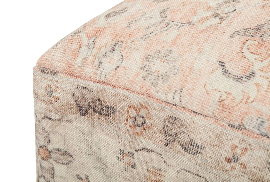 Poufs LPF0020 Blush / Multi 24"W x 24"D x 8"H
