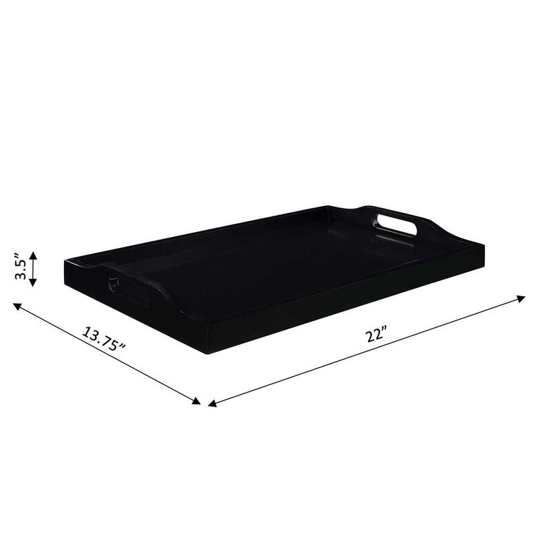 Convenience Concepts Designs2Go Serving Tray, Black