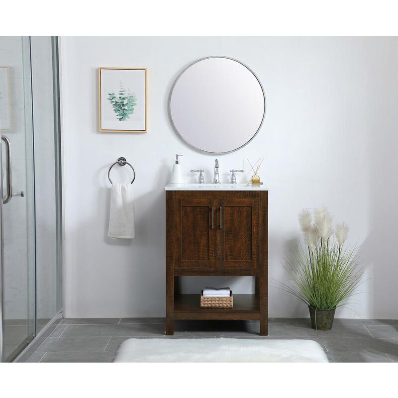 Elegant Kitchen and Bath 24 inch Single Bathroom Vanity in Espresso