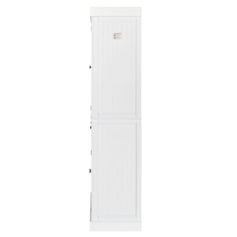 Storage Cabinet with Double Doors and Drawers for Living Room & Bedroom