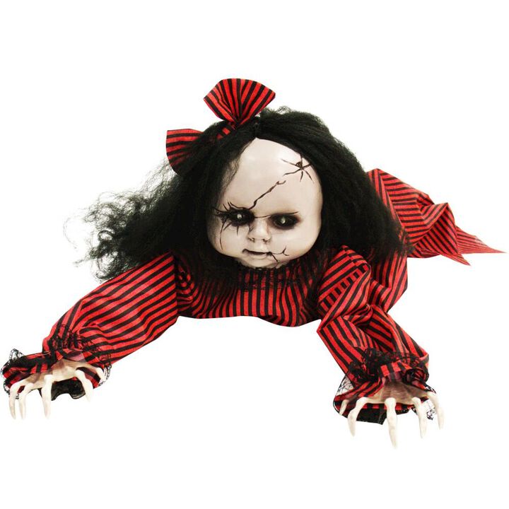 Haunted Hill Farm 43 Long Girl Groundbreaker, Crawling, Lights, Sound