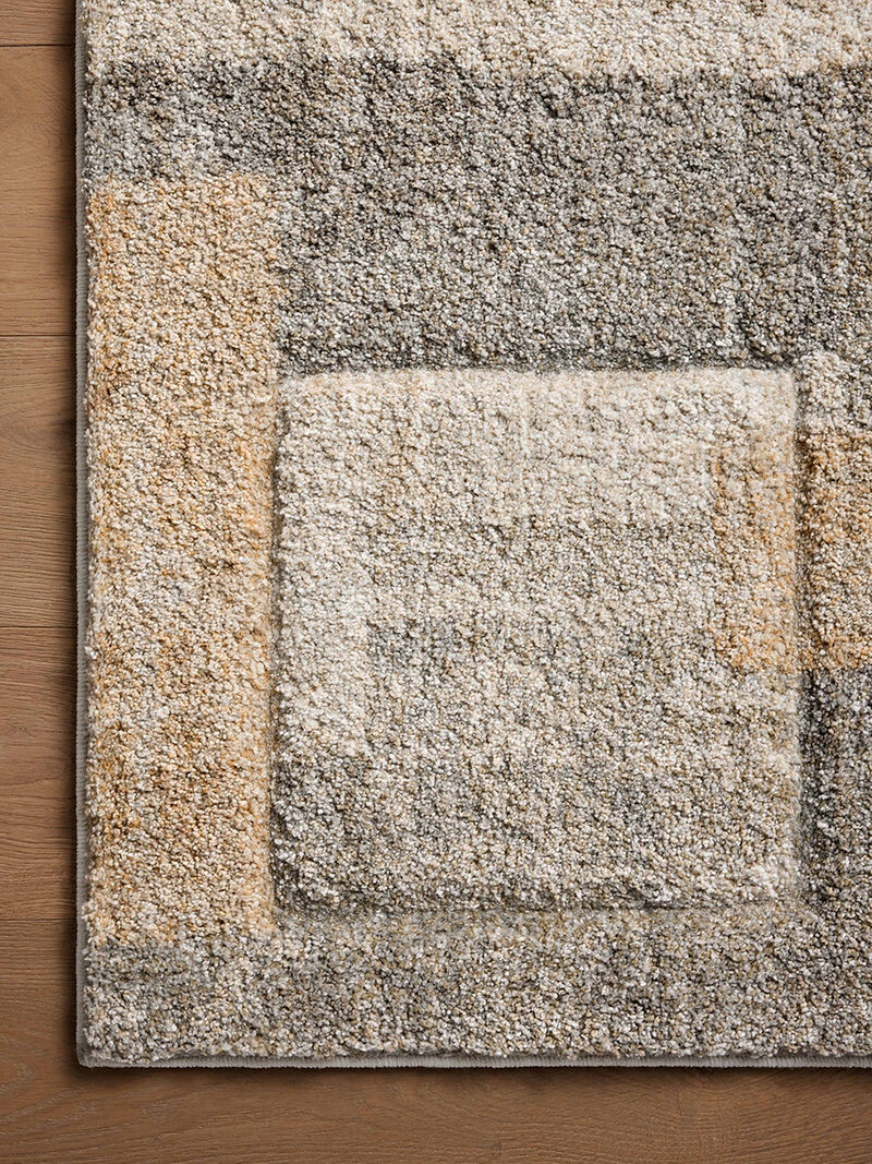Silas SLA-06 Stone / Wheat 18" x 18" Sample Rug by