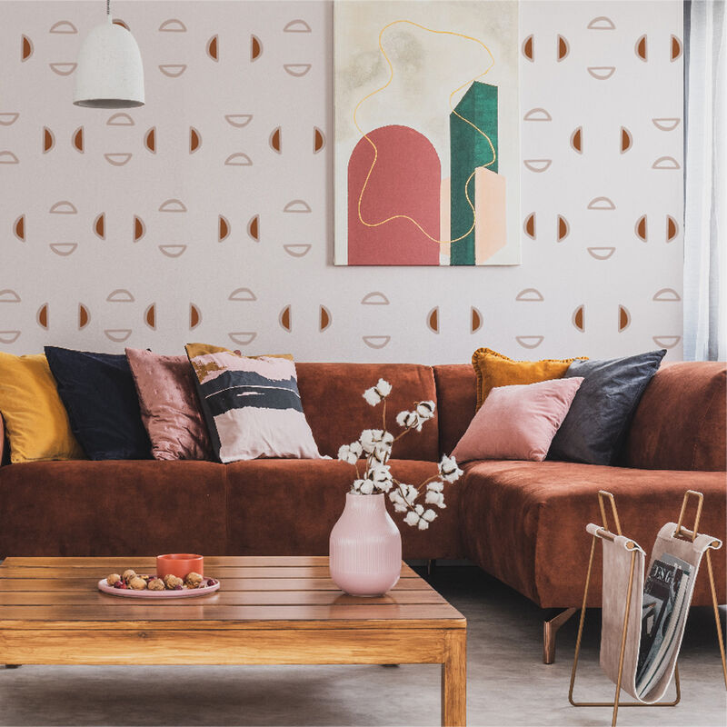 Half Circle Outline - Terracotta