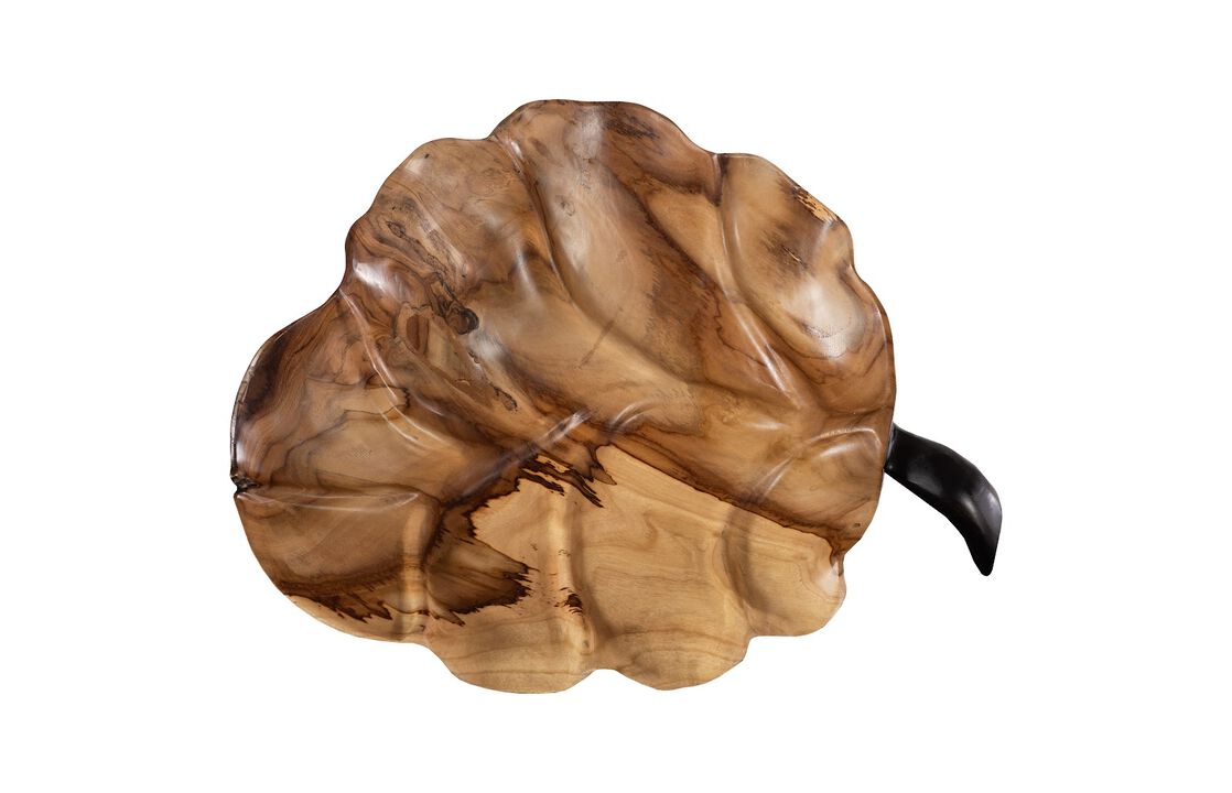 Leaf Bowl Black and Natural