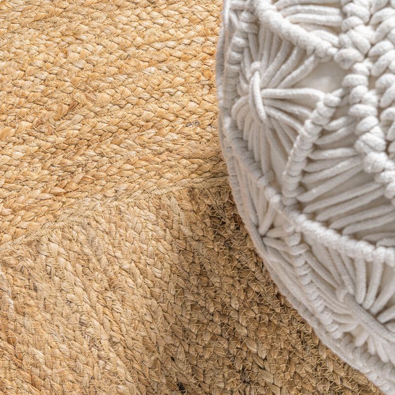 Harmony Boho Jute Circle Natural Round Area Rug