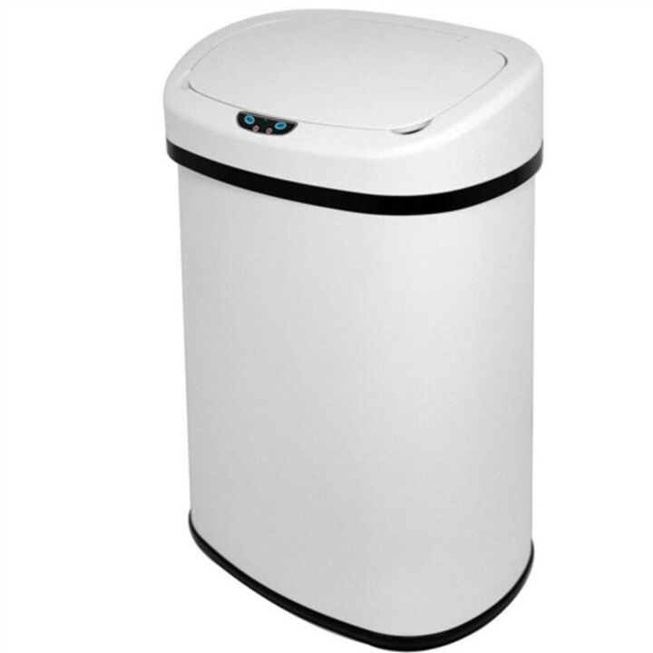 13-Gallon Smart Trash Can – Stainless Steel Touchless Waste Bin with Motion Sensor