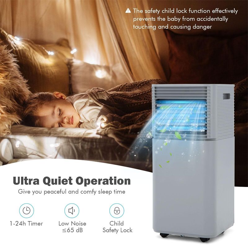 8000 BTU 3-in-1 Air Cooler with Dehumidifier and Fan Mode