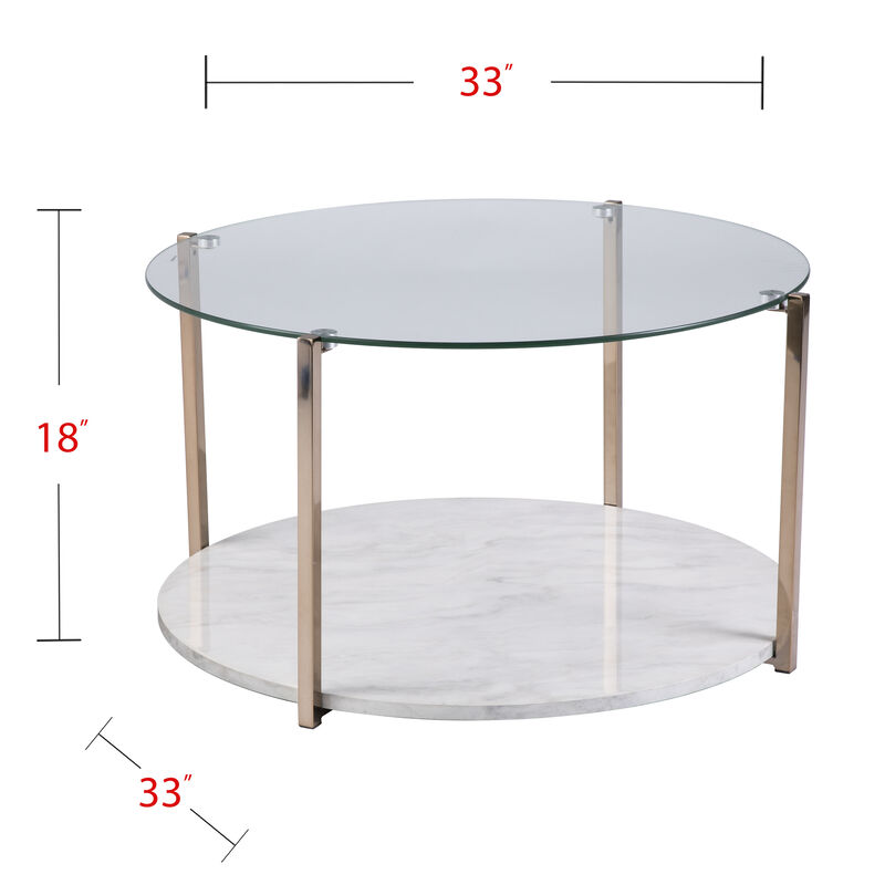 Gloria Round Cocktail Table