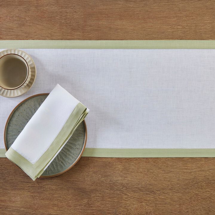 Solino Home 100% Pure Linen Table Runner 14 x 72 Inch | Classic