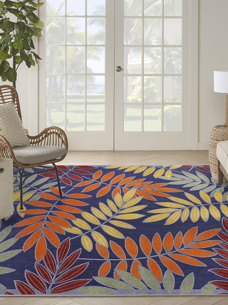 Aloha ALH18 Navy/Multicolor 9' x 12' Rug