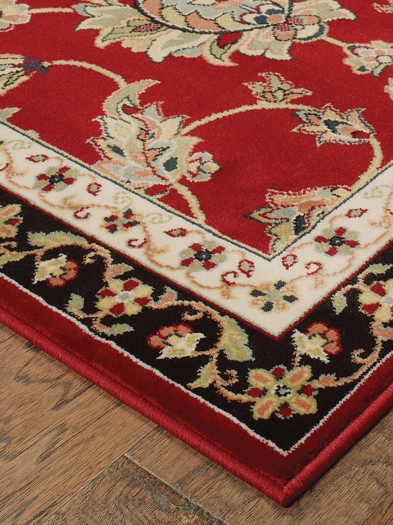 Kashan 3'10" x 5'5" Red Rug