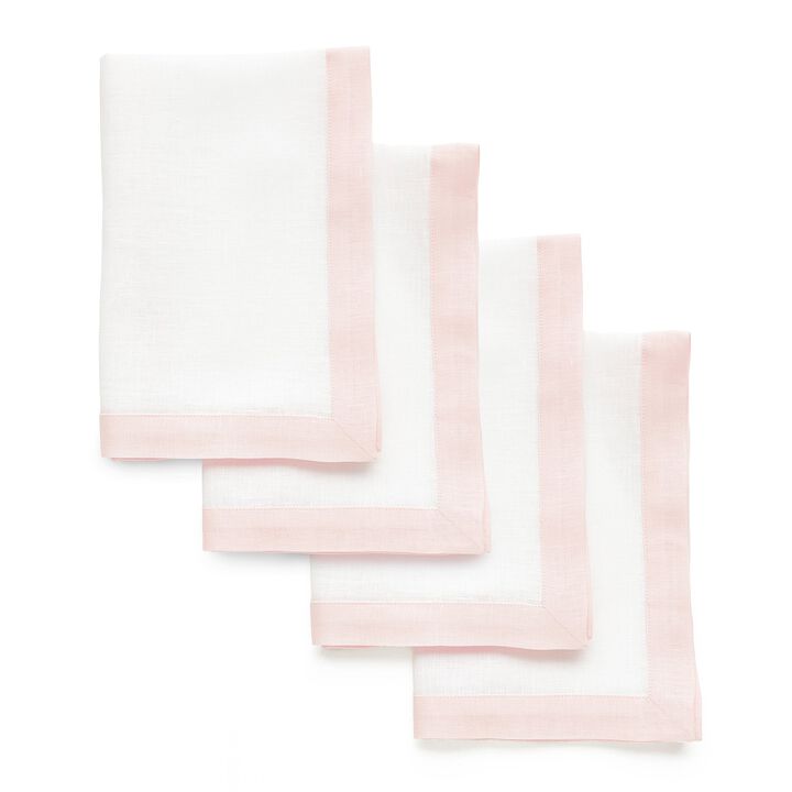 Solino Home 100% Pure Linen Cloth Napkins 20 x 20 Inch Set of 4 | Classic Dinner Napkins