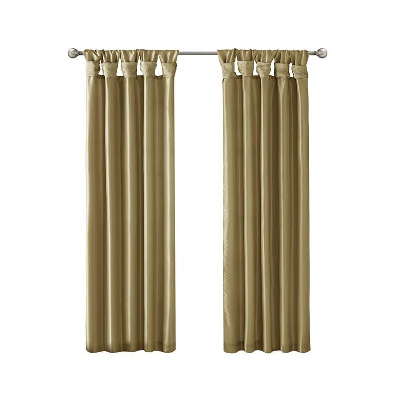 Belen Kox Bronze Twisted Tab Top Window Panel, Belen Kox