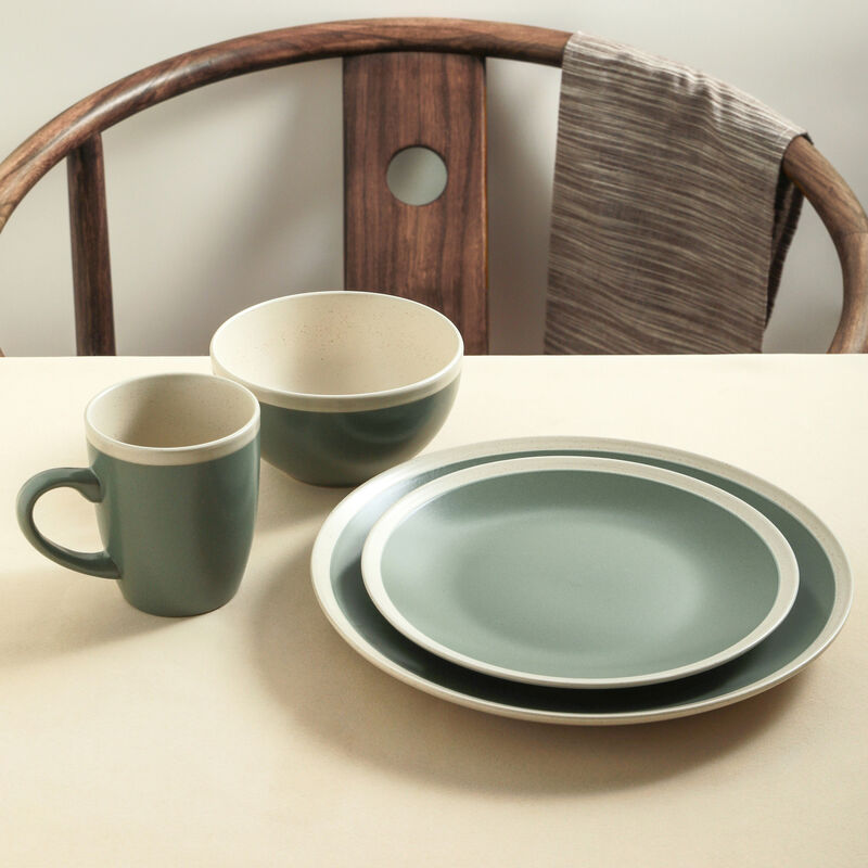 Stone Lain Serenity Stoneware 16 Piece Dinnerware Set