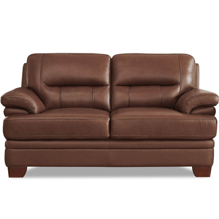 Luxor Top Grain Leather Loveseat