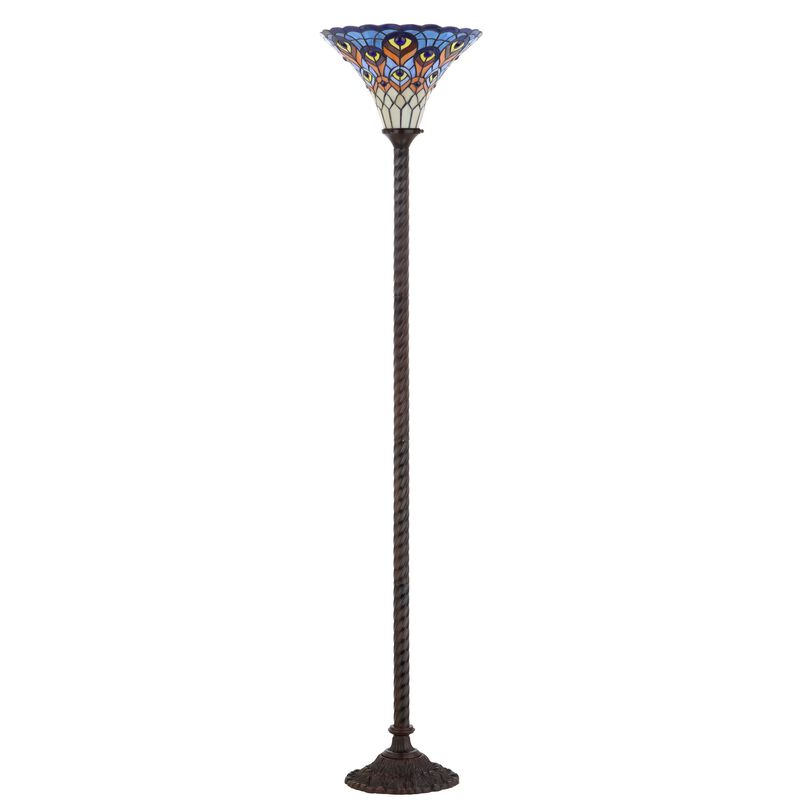 Peacock Torchiere LED Floor Lamp