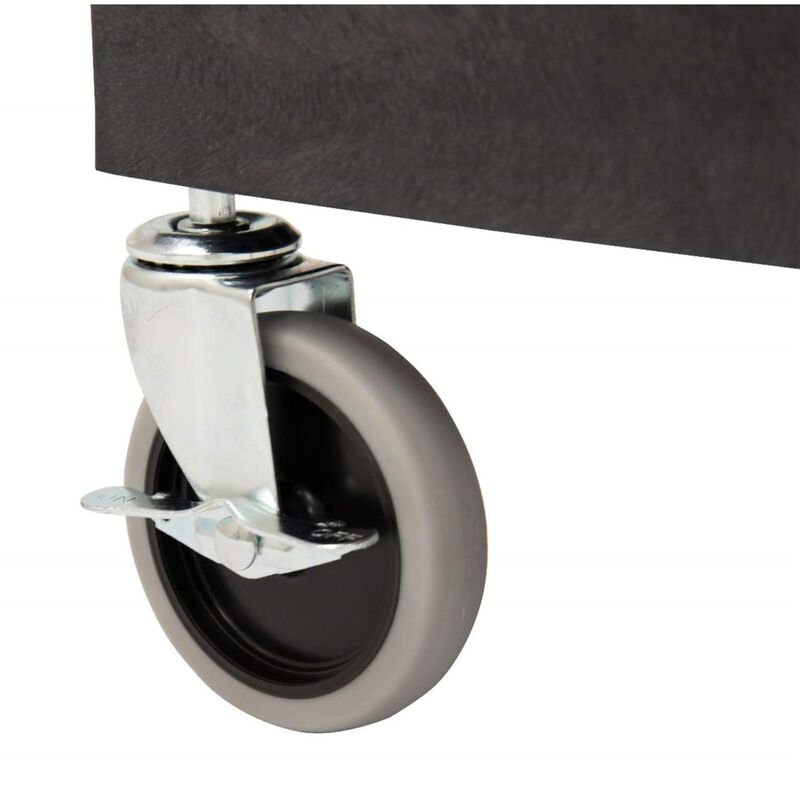Luxor 3 Shelf Black Tub Cart