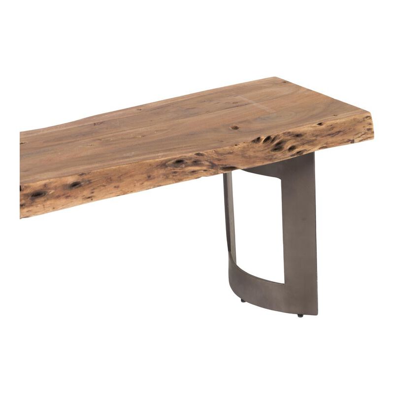 Moe's Home Collection Bent Bench Extra Small, Brown