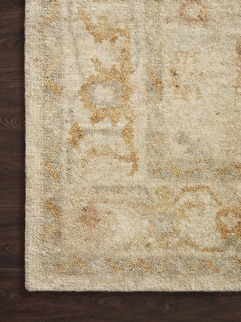 Clement CLM02 Ivory/Gold 5'6" x 8'6" Rug
