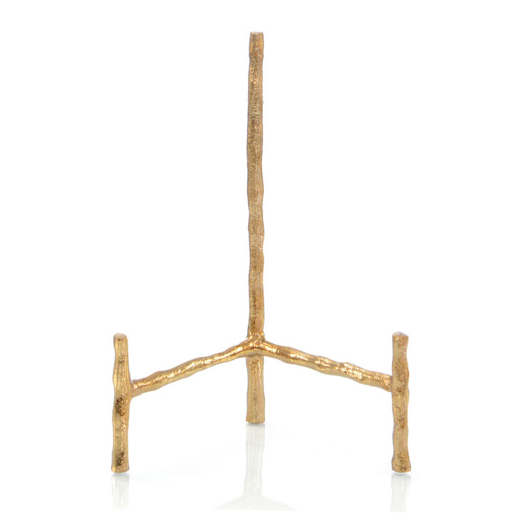 Triform Brass Charger Stand