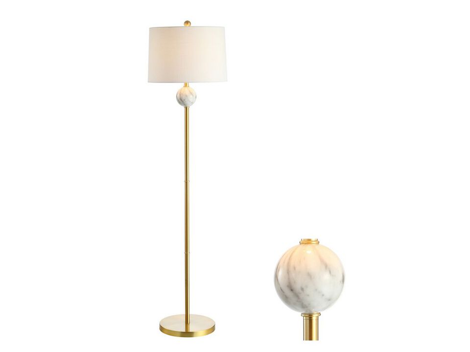 Vaughn Modern Metal/Resin LED Floor Lamp