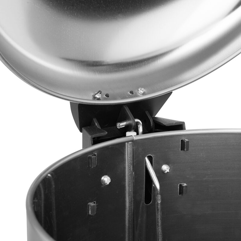 8 Gallon Stainless Steel Round Kitchen Step Trash Can