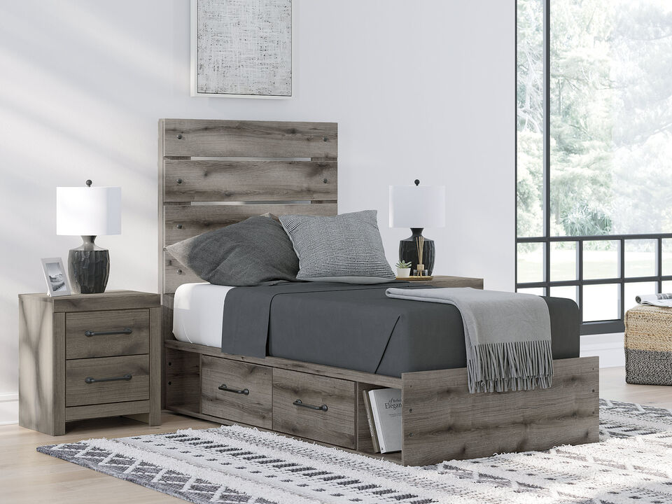 Urbanoore Twin Panel Bed with Storage
