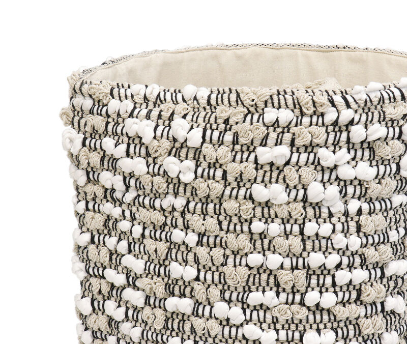 Pasargad Home Grandcanyon Cotton Basket, Beige