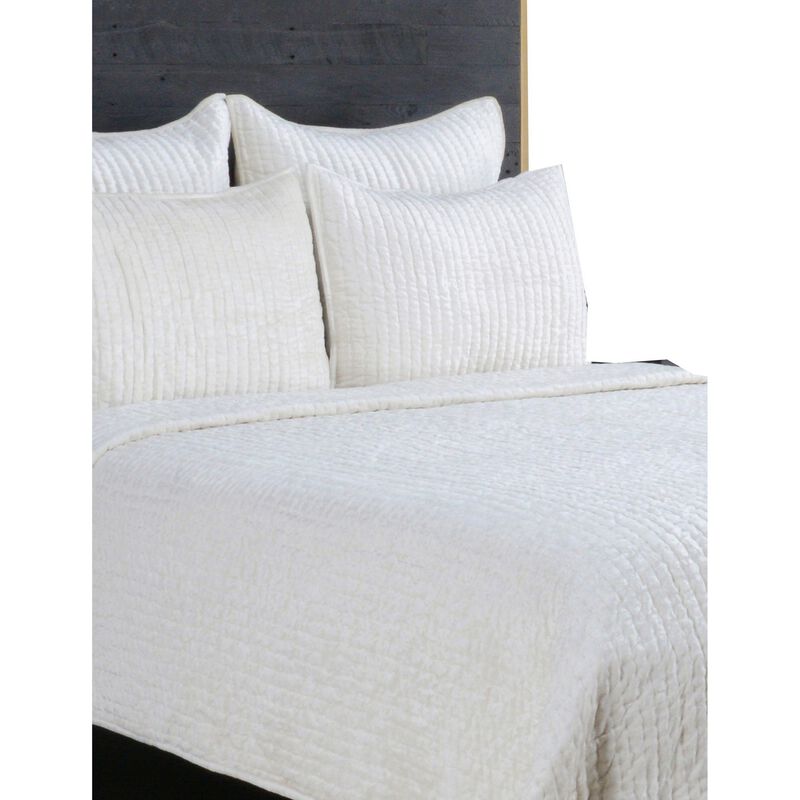 Lipa 20 x 26 Classic Handmade Standard Pillow Sham, Rayon Velvet-Benzara