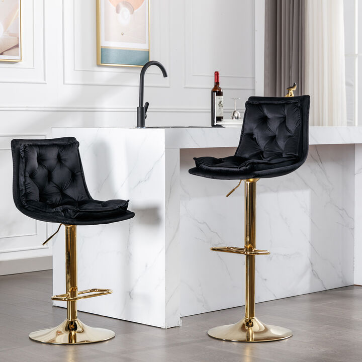 Chrome Swivel Bar Stools Set