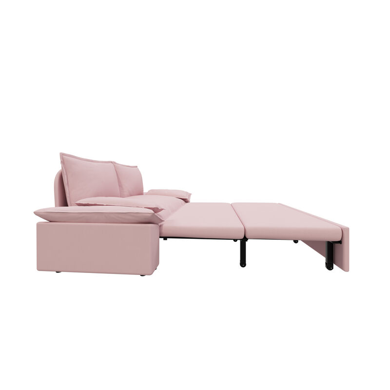 Merax Multi-Functional Velvet Sleeper Sofa Bed