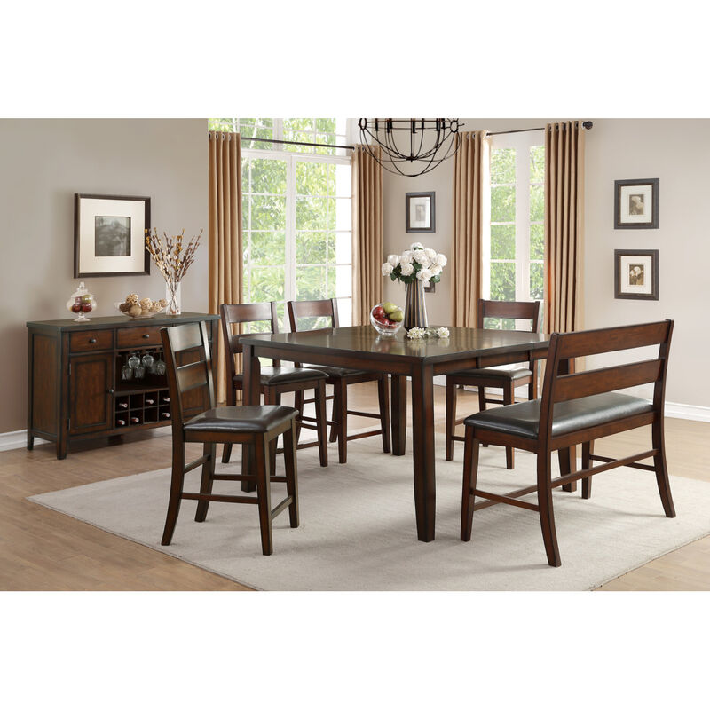 Wooden Counter Height Chairs Set of 2