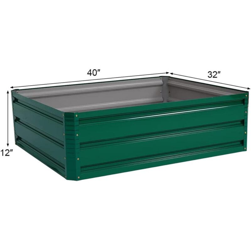Hivvago Patio Raised Garden Bed for Vegetable Flower Planting