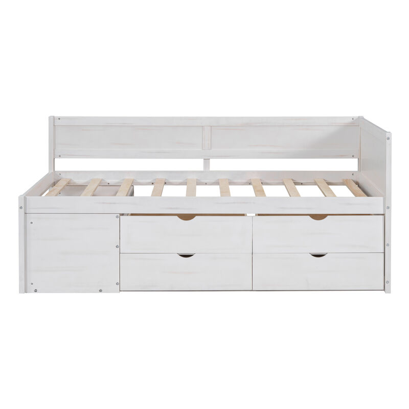 Merax Daybed with Drawers and Shelves